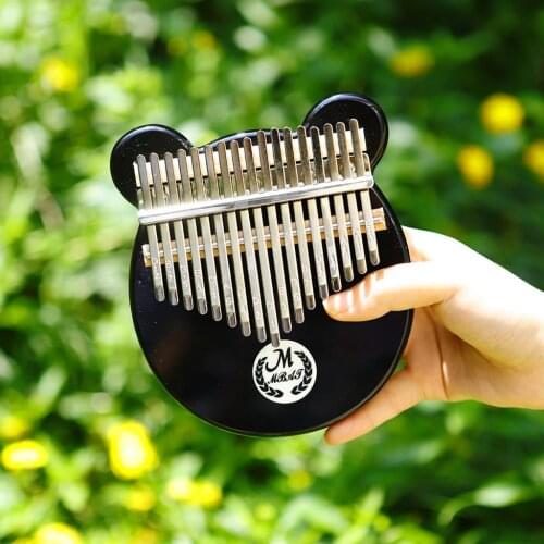17 Keys EQ Kalimba Thumb Piano Transparent Acrylic with Bag Organzier, Tuning