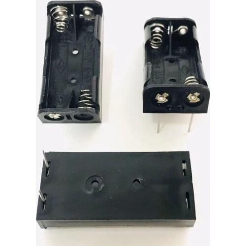 2*AAA 1.5V 2 Slot 54.5 x 22 x 11 mm cell dip type battery box holder with a pin