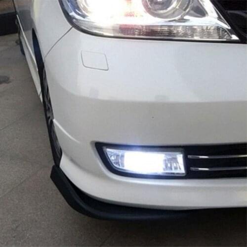 2Pcs Car Front Bumper Spoiler Waterproof Scratch Resistant Black ABS Black Bumper Детали экстерьера Car front shovel