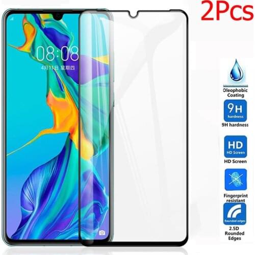 2Pcs for huawei p30 lite full Cover tempered Glass screen protector for huawei p 30 light 30lite for Hauwei p30lite Film