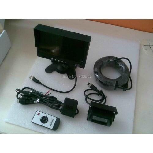 24 voltage truck parking system 7 inch monitor reverse camera
