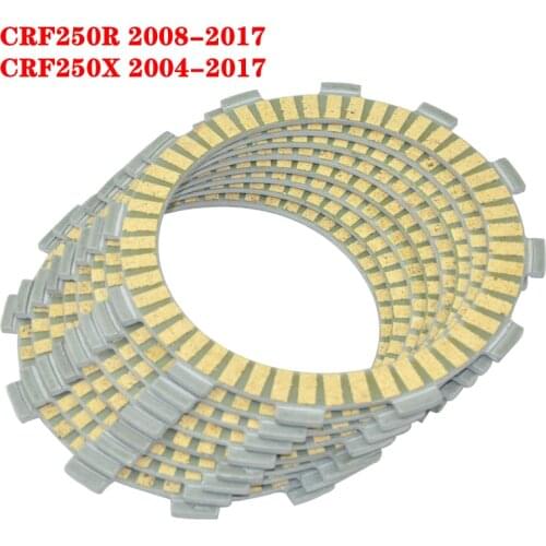 8pcs Motorcycle Friction Clutch Plates for Honda CRF250R 2008-2017 CRF250X 2004-2020 CRF250 R CRF 250R CRF 250X