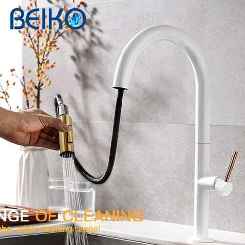 Bakekoo White Kitchen Faucets