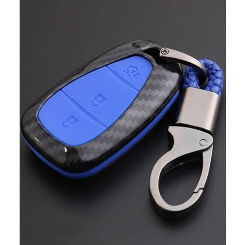Carbon Fiber Silicone Car Key Case Cover For Chevrolet Malibu XL Equinox Cruze Camaro 2020 2017 2018 2019 Auto Protection Shell