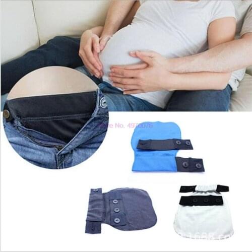 DHL 200set 3pcs/set Pregnant Belt Pregnancy Support Maternity Pregnancy Waistband Belt Elastic Waist Extender Pants
