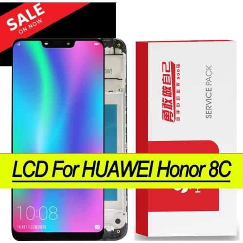Original 6.26'' LCD with frame for Huawei Honor 8C Display Touch Screen Digitizer for Honor Paly 8C BKK-AL10 BKK-L21 LCD