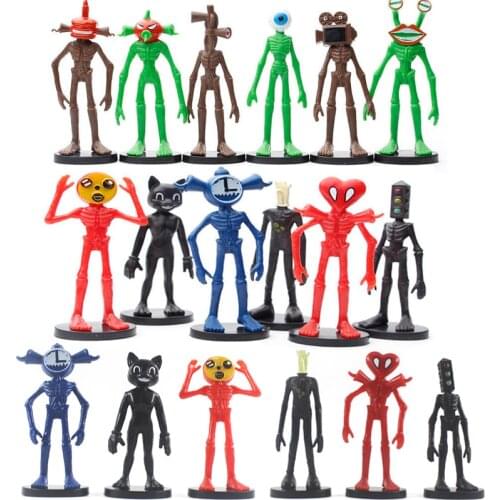 New 6Pcs/Set Siren Head Action Figure Toys Scp 6789 Model Doll Figurines 9-10cm For Kids Children Christmas Gift