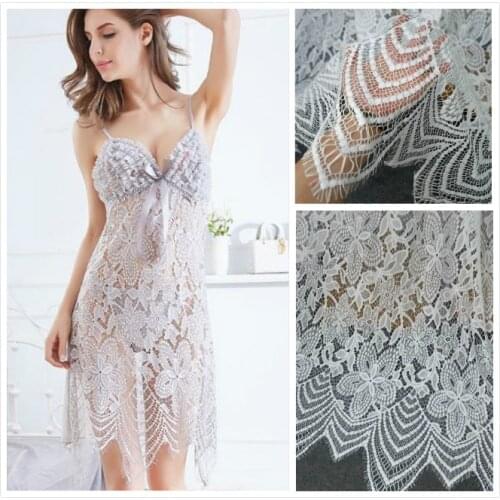 Exquisite Quality Flower Eyelash Lace DIY Dress Skirt Wedding Veil Stitching Clothing Home accessories
