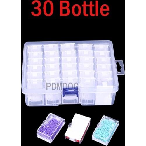 30/32/60 Grids Diamond Painting Storage Box Portable Bead Storage Large Container 5d Stone Diamond Embroidery Accessories Tools