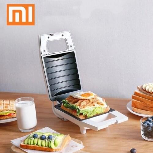 XIAOMI MIJIA Mini Sandwich Machine Breakfast Maker Multi Cookers Toasters Electric Ovens Hot Plates Bread Pancake Waffle