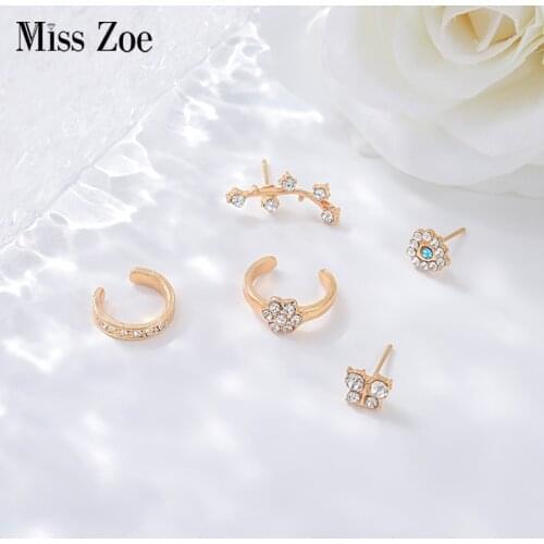 Miss Zoe Women's Gold Earrings