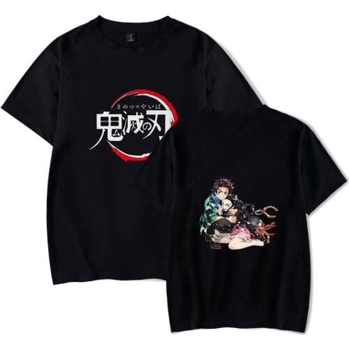 2021 Demon Slayer T-shirt Mens Summer Kimetsu no Yaiba Anime T shirt Short Sleeve New Style Hip Hop Tops