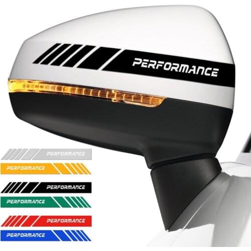 2pcs Car RearView Mirror Sticker Reflective Decoration Decals for BMW M Performance 1 3 4 5 6 Car stickers styling Accessories