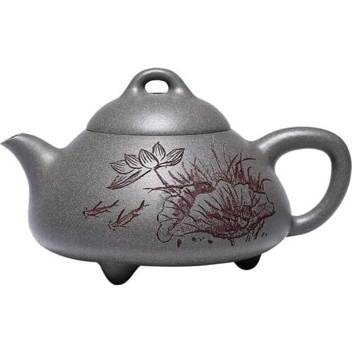 Original Hand-made Purple Clay Pot Yixing Zisha Teapot Handmade Drinkware Tea Set Suit For Green Dark
