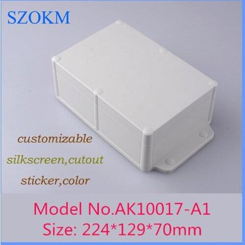 224*129*70mm szomk plastic waterproof enclosure plastic box housing (4 pcs) plastic instrument enclosure control box