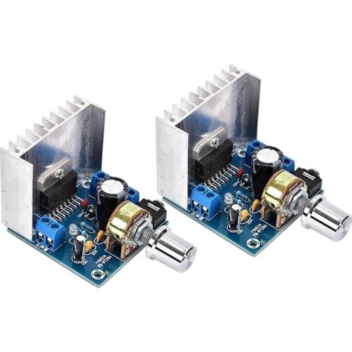 Motorcycle Power Amplifier Board Digital Stereo Audio Amplifier Dual Channel AMP Module AC/DC 12V TDA7297 2PCS