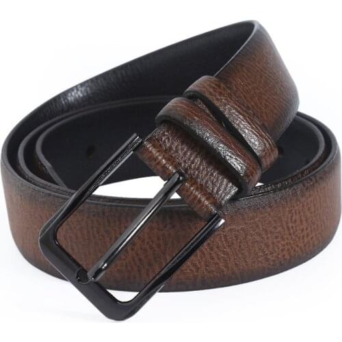 New Genuine Leather Belts Men Cowskin Fashion Strap Jeans Waistband for Luxury Designer Male Cowboy Belt loop Men High Quality
