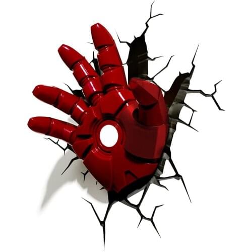 Marvel Avengers Iron Man Hand 3D Deco Light,Red