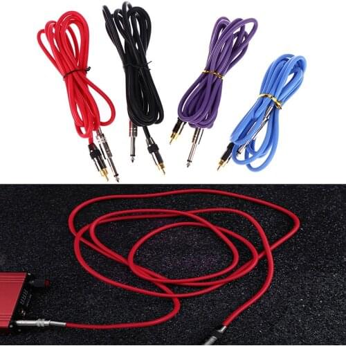Tattoo Clip Cord RCA Switch Hook Line Power Cord 2.4m Soft Tattoo Cable Machine Tatto Accessories