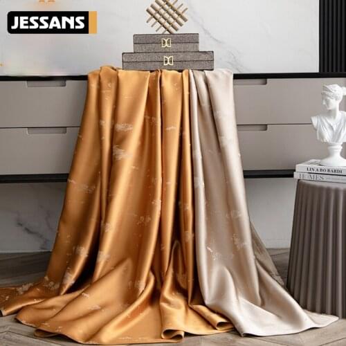 Nordic High-end Stitching Curtains, Blackout Curtains for Living Room and Bedroom Finished Products Customization