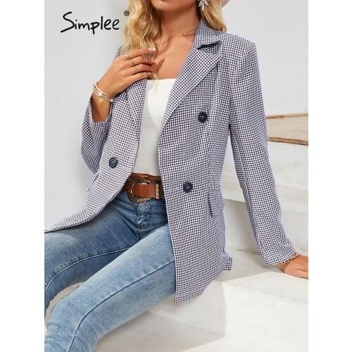 Женские классические пиджаки SIMPLEE China At AliExpress