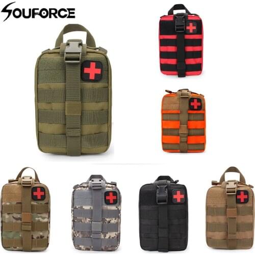 7 Color EDC Molle Tactical Pouch Bag as Emergency First Aid Kit Bag for Outdoor Camping Hiking Climbing Accessories