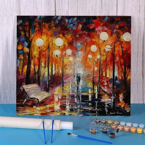 Misty Reflections DIY Paint By Numbers Complete Kit Acrylic Paints 50*70 Oil Painting Decorative Paintings Handiwork