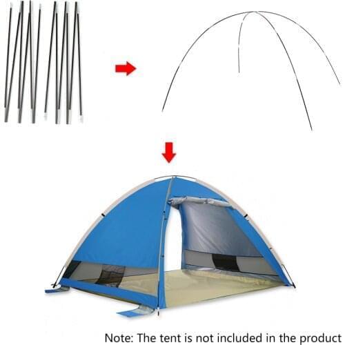 Outdoor Tent Pole 7mm 3.26m Tent Rod Glass Fiber Replacement Beach Tent Pole Sun Shelter Hiking Camping Tent Accessories