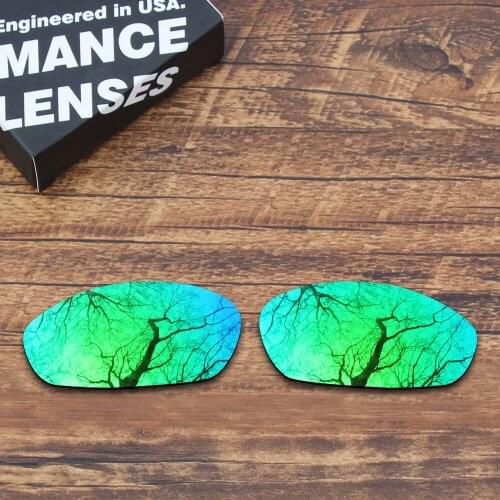 ToughAsNails Polarized Replacement Lenses for Oakley Whisker Sunglasses Green Mirrored Color (Lens Only)