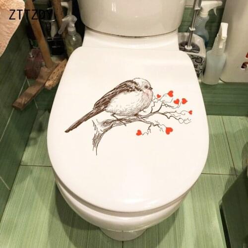 ZTTZDY 25.4×16CM Classical Hand-Painted Patterns Wall Stickers Fashion Art Toilet WC Decor Decals T2-1430