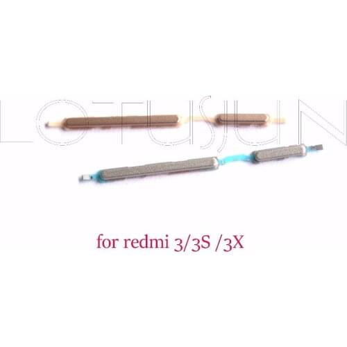 1set New Original Power On Off Button + Volume Button Side Button Set For xiaomi for Redmi 3/3S/3X