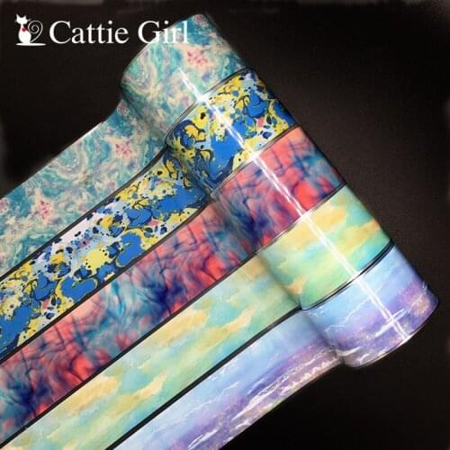 1roll 100m Abstract Painting Nail Foil Transfer Paper Nails Design Nail Art Stickers Graffiti Nails Foils Tattoo DIY Decals