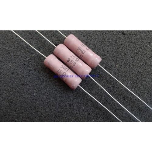 10PCS 5WJ 12R 15R 33R 1.2K 12 OHM 15 OHM 33 OHM 1.2K OHM J=5% 5W Resistor