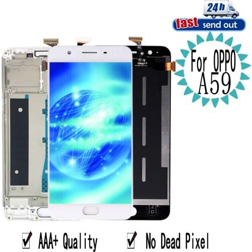 5.5" F1S LCD For OPPO A59 A160 F1S LCD Display Touch Screen Digitizer Assembly Replacement with Frame For OPPO A59 A160