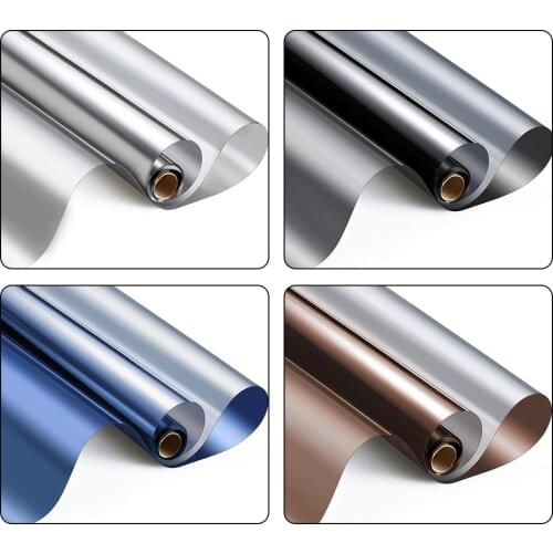 Household One-Way Mirror Window Film Privacy Mirror Film Sun Shading Window Film UV Protection Window Sticker Оконная пленка