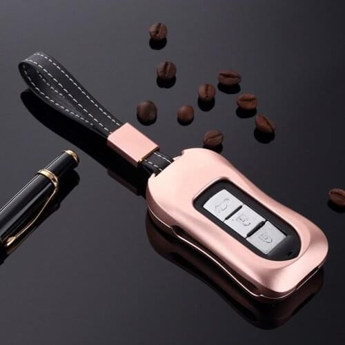 Car Key Case Suitable for Mitsubishi Outlander Key Set Yi Ge Jin Xuan ASX Car Key Shell Set Aluminum Alloy Decorative Shell