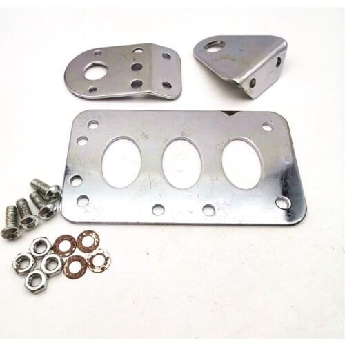 Horizontal/Vertical Side Mount License Plate Bracket For Motorcycle/Cruiser/Bobber/Chopper/Metric Bike Models With 20mm Axles