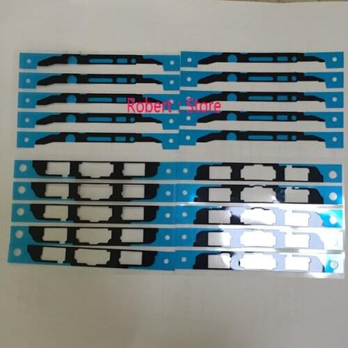 Wholesale 100sets/200pcs Original For SAMSUNG Galaxy Note5 N920 N920F Top + Bottom Front Bezel frame Adhesive Sticker Glue Tape