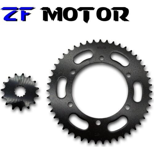 A Set Front And Rear Chain Sprocket Gear Disc Wheel Kit For Yamaha FZ400 FZ 400 Motorcycle Accessories