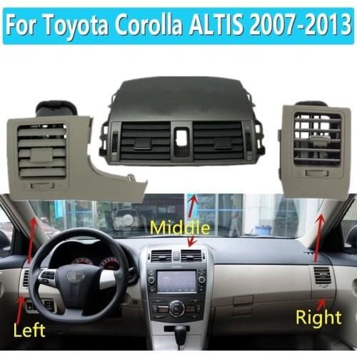 1 Set For Toyota Corolla Altis 2007-2013 Car A/C Air Conditioning Air Vent Outlet Panel Grille Cover