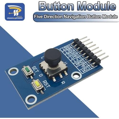 Five Direction Navigation Button Module 2.0V-9.0V MCU AVR Game 5D Rocker Joystick Independent Keyboard for Arduino DIY