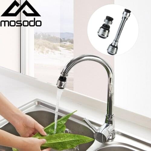 Mosodo Kitchen Faucet Head 360 Rotatable Spray Head Replacement Water Saving Tap Filter Faucet Extension Nozzle Tap Connector