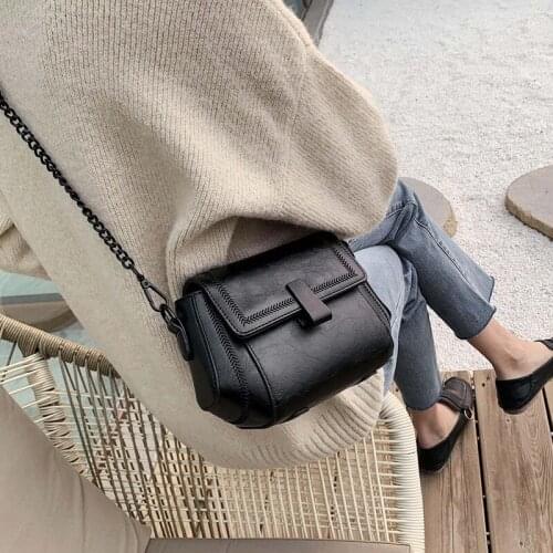 Soft and High-quality Women 's Bag New Trendy One-shoulder Messenger Bag 2020 Net Red Autumn and Winter Chain Bgs
