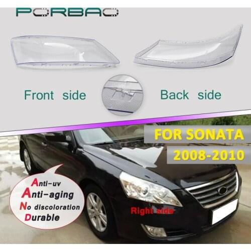 Headlamp Lens Car Replacement Clear Auto Shell Car Headlight Covers For Hyunda Sonata 2008 2009 2010 DIY