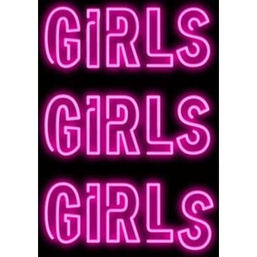 Neon Sign For Girls Girls Real Glass Tubes Great Lamp Beer Home Lamp resterant light advertise Custom LOGO Handmade art light