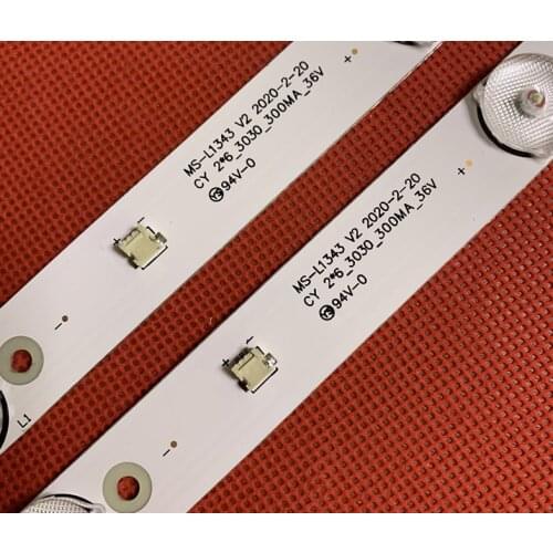 New 2 PCS 6LED LED backlight strip for 32inch JL.D32061330-081AS-M FZD-03 E348124 MS-L1343 L2202 L1074 V2 2-6-3030-300MA-36V