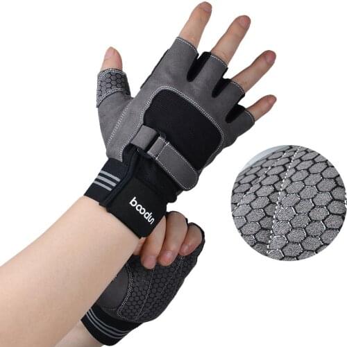Men Womens Weight Lifting Gym Gloves Crossfit Sports Fitness Handschoenen Workout Weightlifting Gloves Dumbbell Barbell