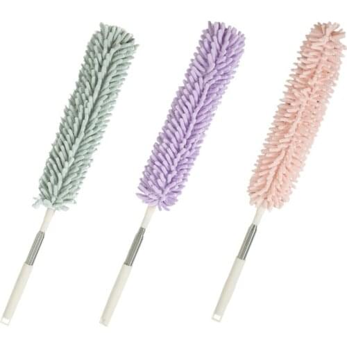 2021 Adjustable Microfiber Dusting Brush Extend Stretch Feather Home Duster Air-condition Car Furniture Household Cleaning Brush