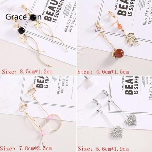 Korea Style Top Quality Star Heart Butterfly Clip on Earrings Without Piercing for Girl Party Best Jewelry No Ear Hole Earrings