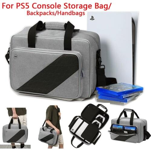 For PS5 Console Storage Bag Travel Handbag Controller Storage For PlayStation Shoulder Bag